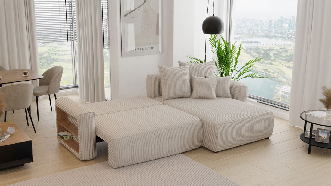 Kutna garnitura Napolia (D) (krem)