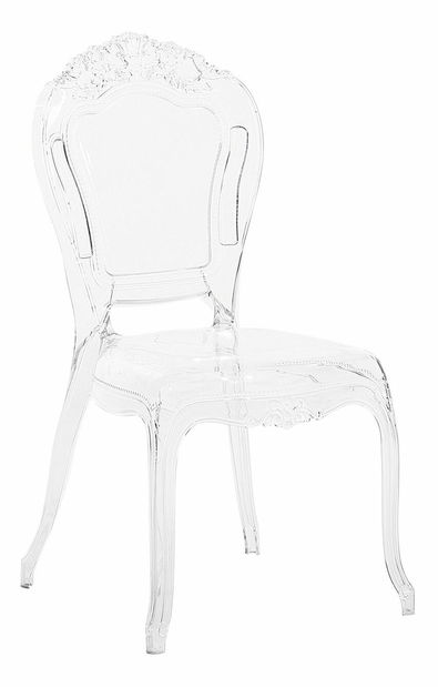 Set 2ks. jedálenských stoličiek Vitton (priehľadná)