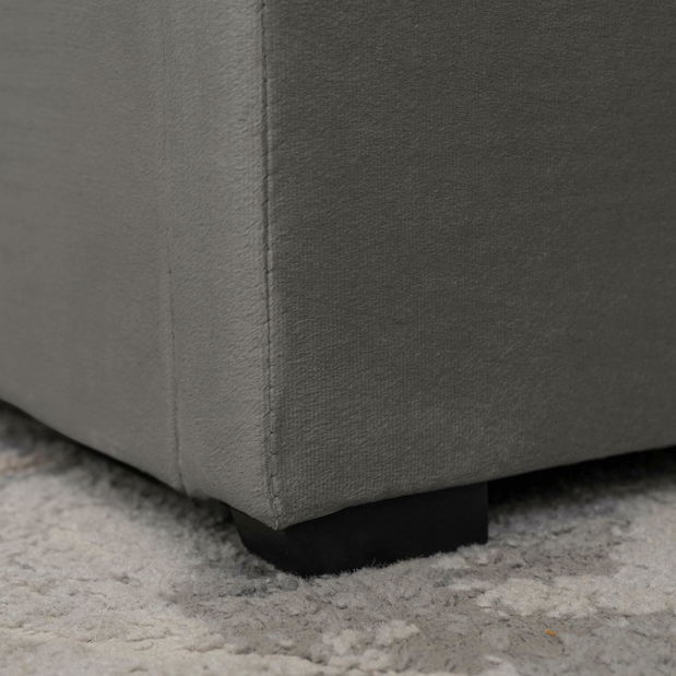 Manželská posteľ 160 cm Moviles (sivá) (s roštom) (s úl. priestorom)