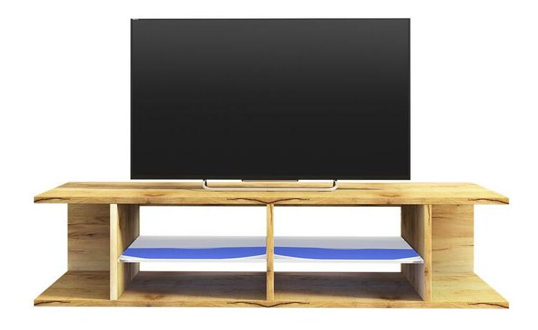 Masă TV Monty 137 (cu iluminat) (stejar wotan)