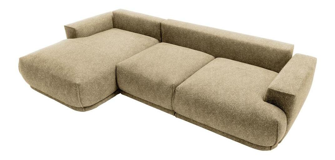 Kutna garnitura Dita (L) (bež + crna)