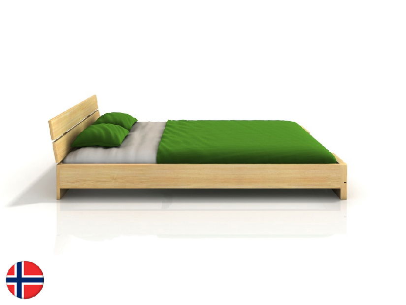 Manželská posteľ 160 cm Naturlig Lorenskog Long (borovica) (s roštom)