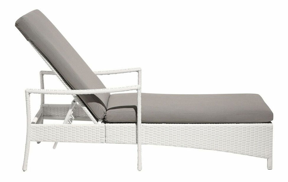 Záhradné lehátko Varo (biela)