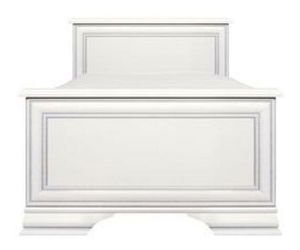 Pat de o persoană 90x200 cm Kuito (alb)