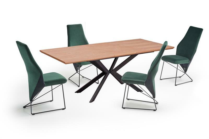 Étkezőasztal Legacy (természetes tölgy + fekete)