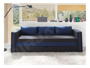 Kanapé Vivienne (sötétkék + fekete)