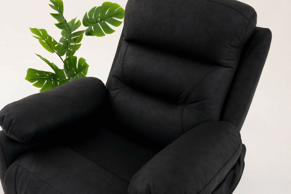 Fotoliu reglabil Comforto M (negru)