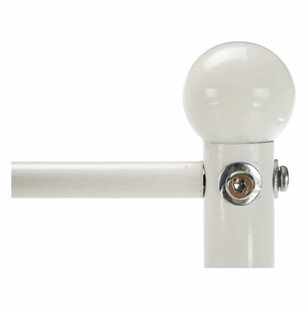 Egyszemélyes ágy 90 cm Anabella (fehér) (ágyráccsal)