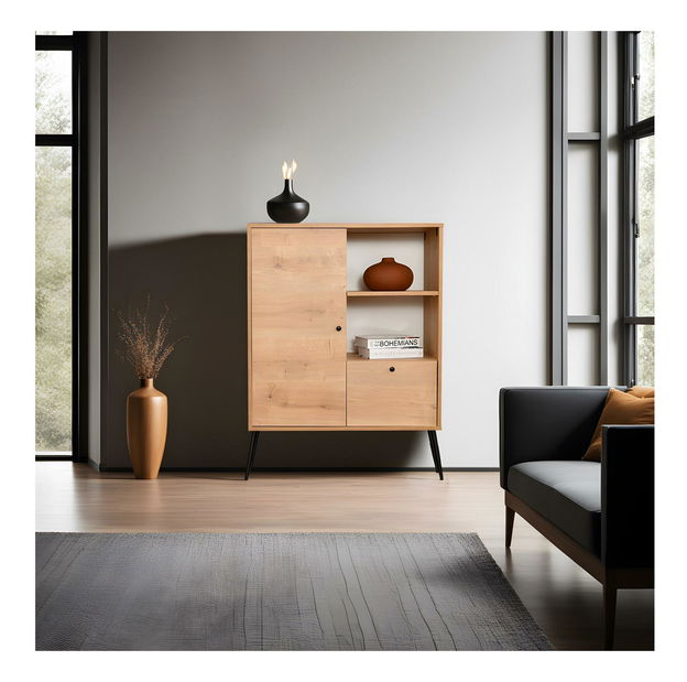 Szekrény Rory (tölgy + fekete)