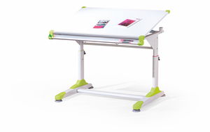 Dječji PC stolić Carma (bijela + ružičasta + zelena)