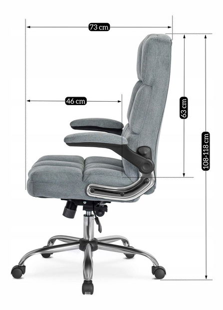 Fotoliu birou Limpieza (gri) 