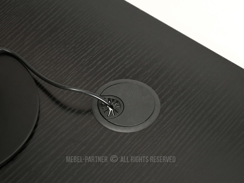 PC asztal Matts C (fekete fa + fekete)