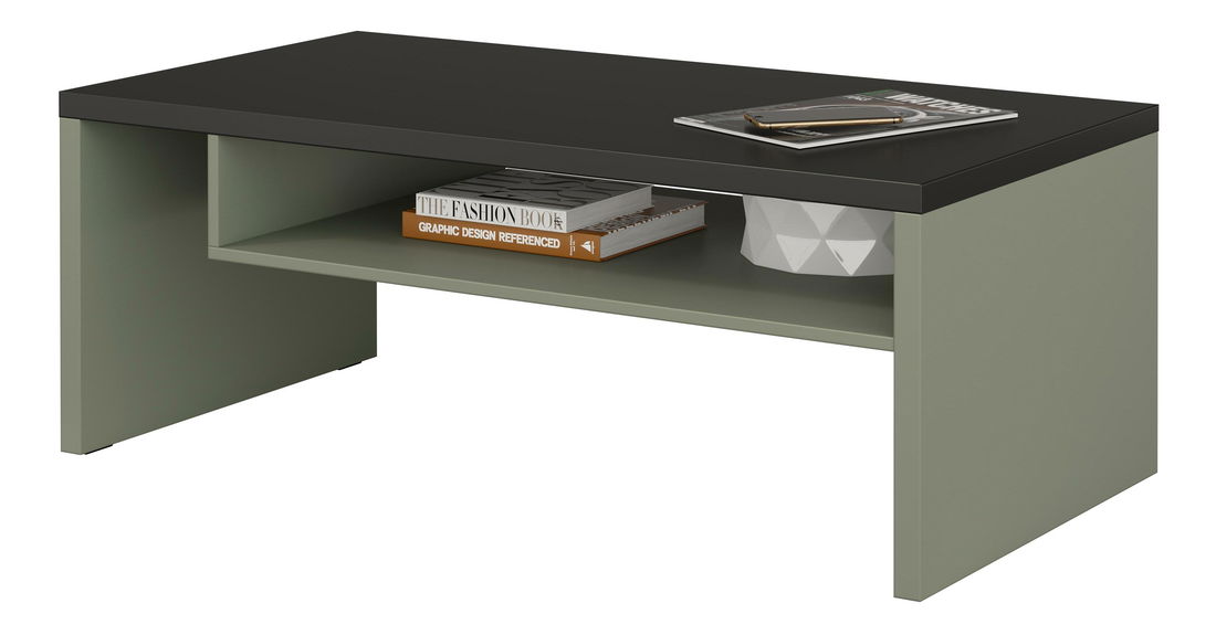 Konferenčný stolík Crossroad G99 (borovica zelená + čierna)