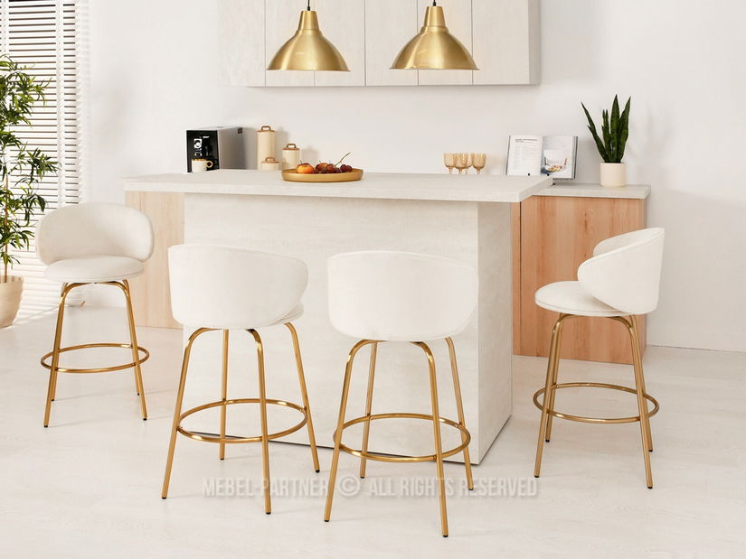 Scaun Jared (crem + crom)