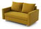 Kétszemélyes kanapé Louis (mustár)