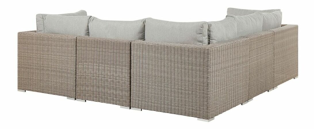 Záhradná sedacia súprava CONRATE (svetlosivá) (pre 6 osôb)