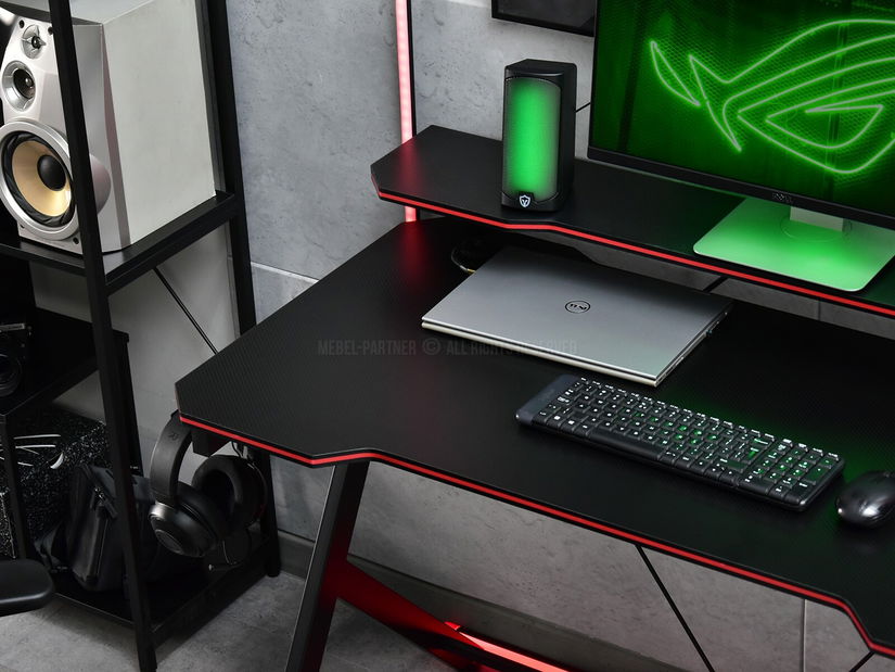 PC stolík Rolls (čierna)