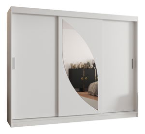 Ruhásszekrény 250 cm Milain (fehér) 