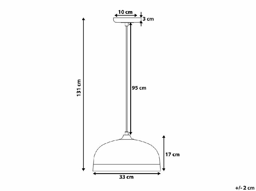 Závesná lampa Paron (biela)