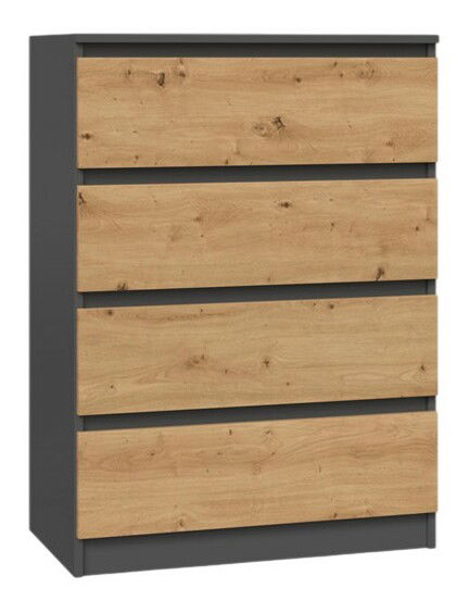 Komoda Musecalo 2 (antracit + dub artisan)