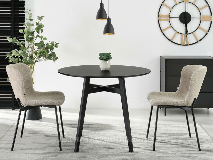 Blagovaonski stol Croc (crna)