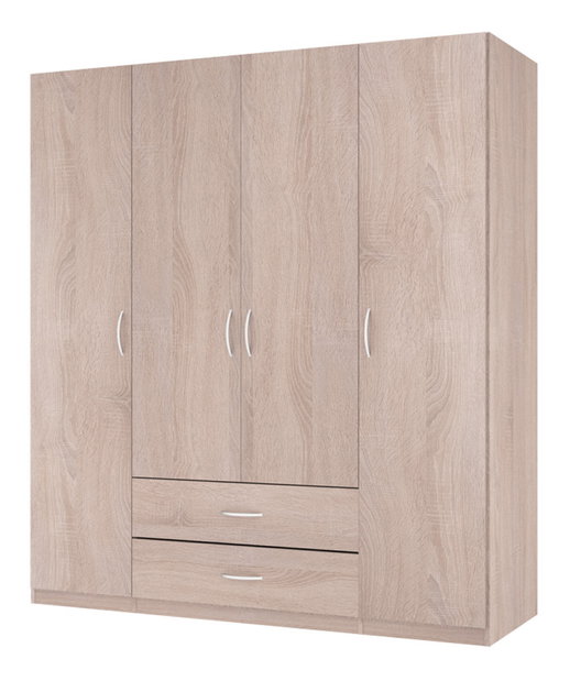 Šatníková skriňa Decodom Rio 4DV (so zásuvkami)