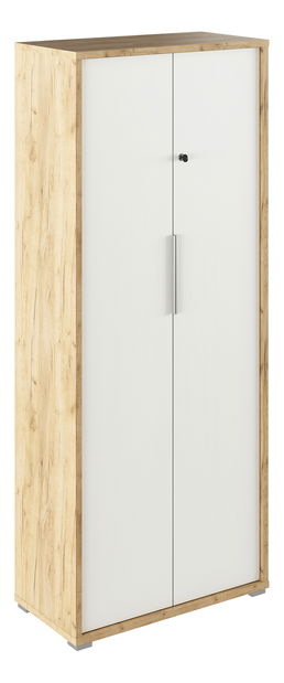 Dulap Rumia 31 (stejar artizanal + alb)