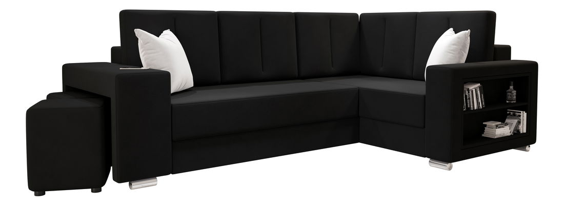 Kutna garnitura Lush (crna) (D)