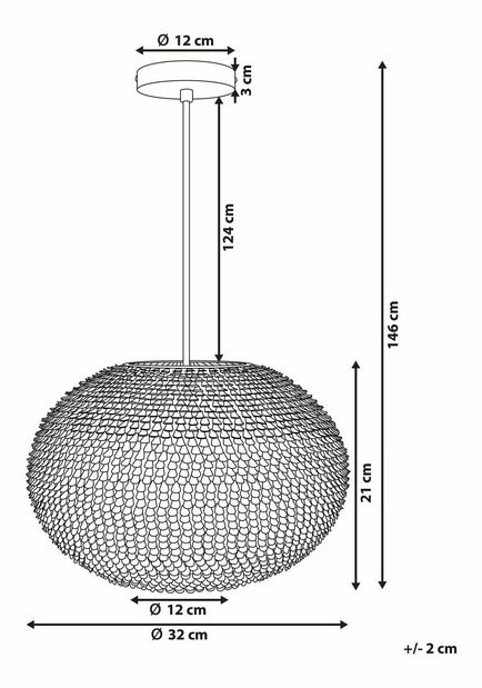 Luster Reims (strieborná)
