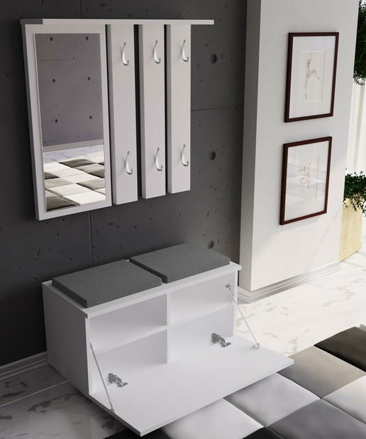 Botník (skrinka na topánky) Oasis 1 (biela)