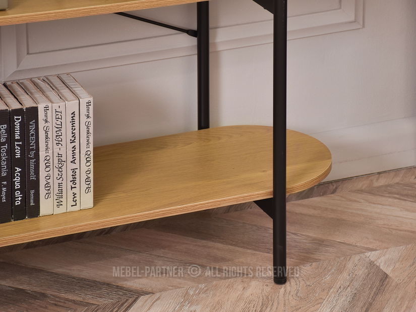 Konzolni stolić Inge (hrast + crna)