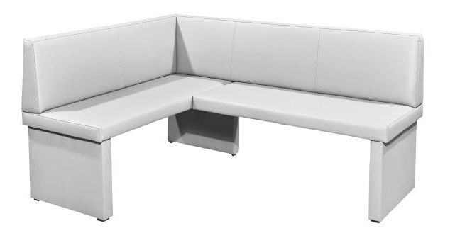 Rohová lavica Mondry (biela) (L)