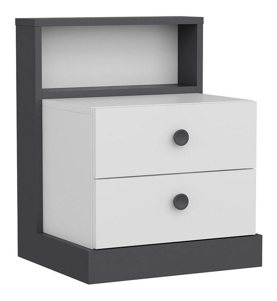 Spavaća soba Live (antracit + bijela)