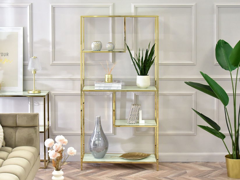 Raft Crips (marmură albă + auriu)