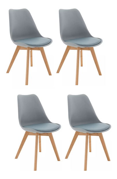 Set 4 ks jedálenských stoličiek Bralla 2 (sivá) *bazár
