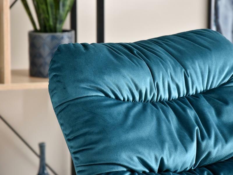 Fotel Lusil (türkiz + fekete)