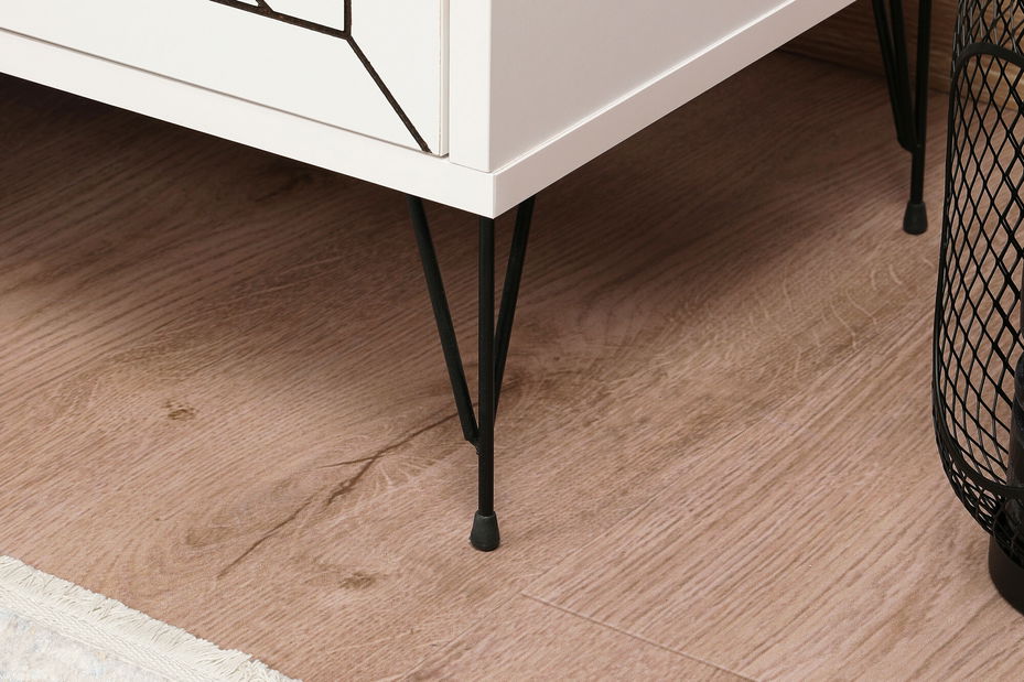 Éjjeliszekrény Luana (fehér)