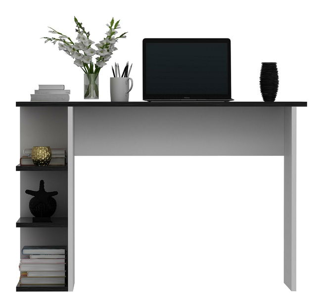 PC stolík Satono (čierna + biela) 