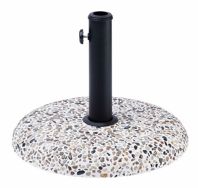 Stojan na zahradný dáždnik 47 cm ELFIR (betón) (biela)