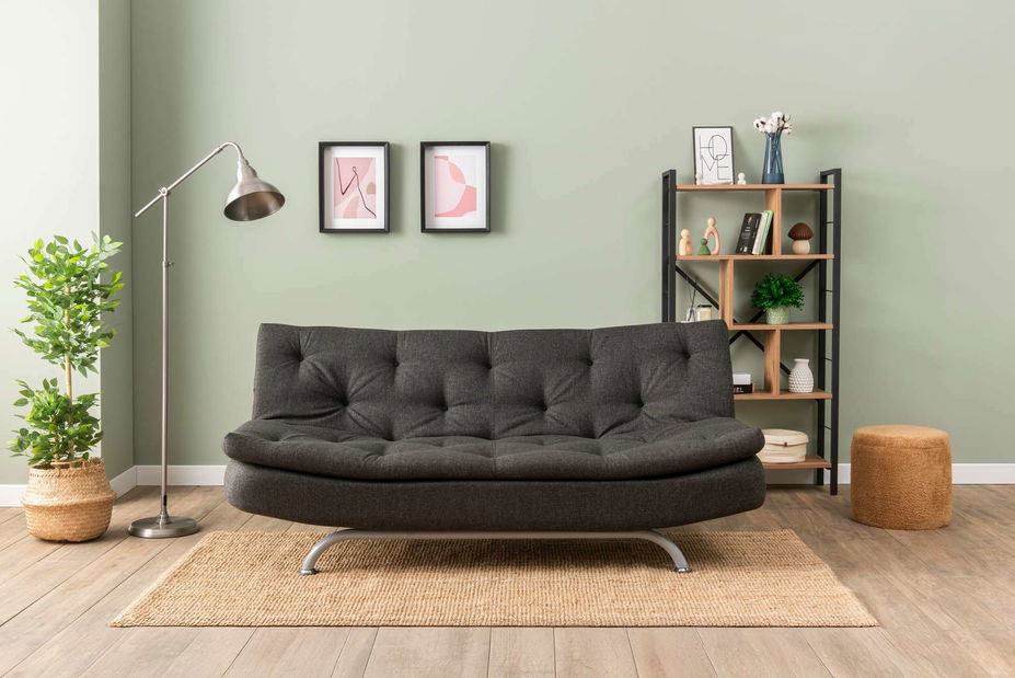 Rozkladacia pohovka Rivolo (tmavosivá)