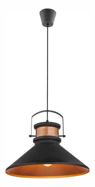 Závesné svietidlo Licata 15226 (klasické) (čierna + medená)