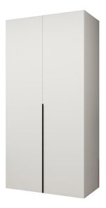 Ormar za garderobu 100 cm Alice 1 (bijela + crna)