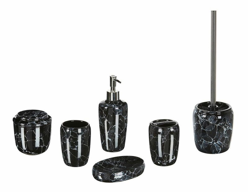 Kúpeľňové doplnky Palza (čierna)