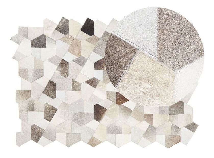 Tepih 140x200 cm VERET (siva + bež)