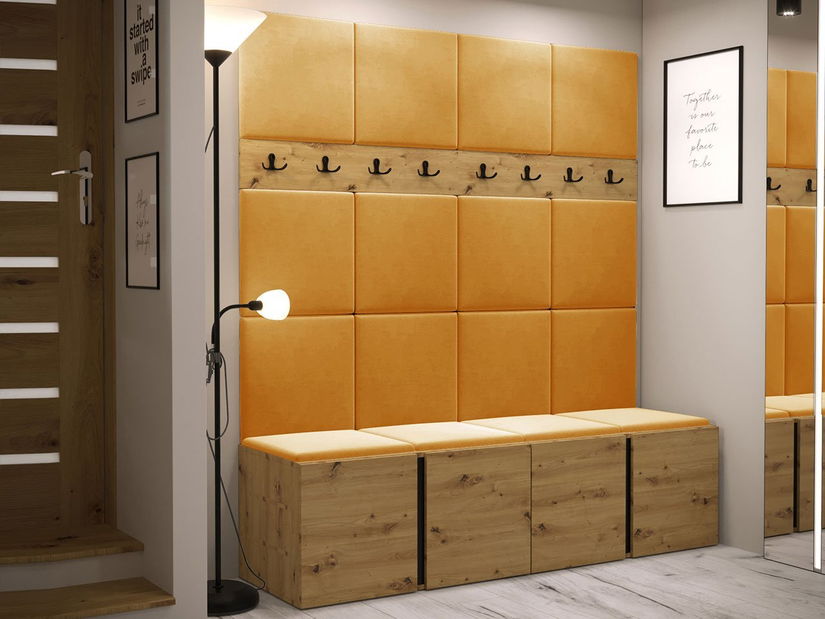 Mobilier Hol Timothy V (stejar artisan + stejar artisan + Negru) (Manila 32)