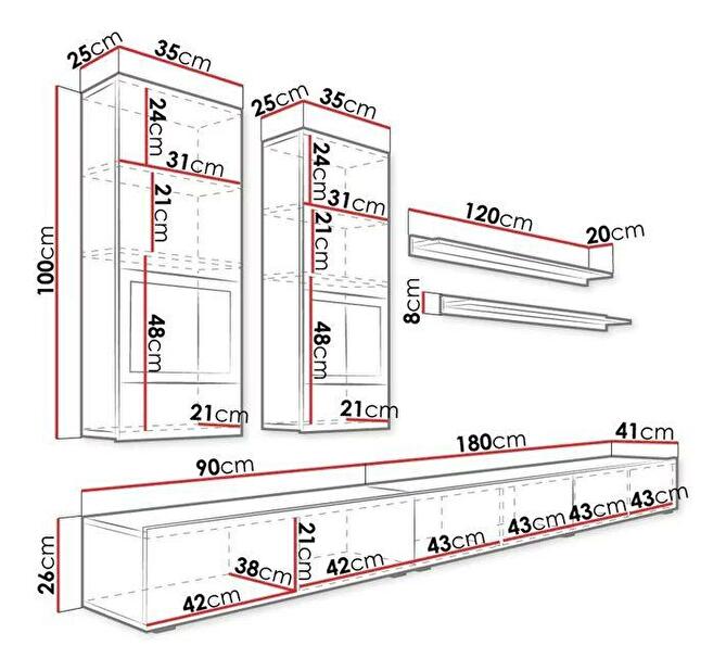 Mobilier living Barax (bridlica)