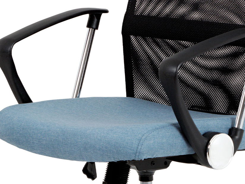 Irodai fotel Evessa-E301-BLUE (kék + fekete)