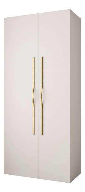 Ruhásszekrény 110 cm Carmela 40-2 (fehér + arany)