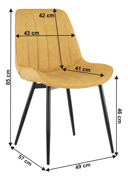 Étkezőszék Halana (sárga)