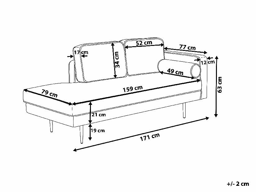 Sofa Marburg (mornarsko plava) (D)